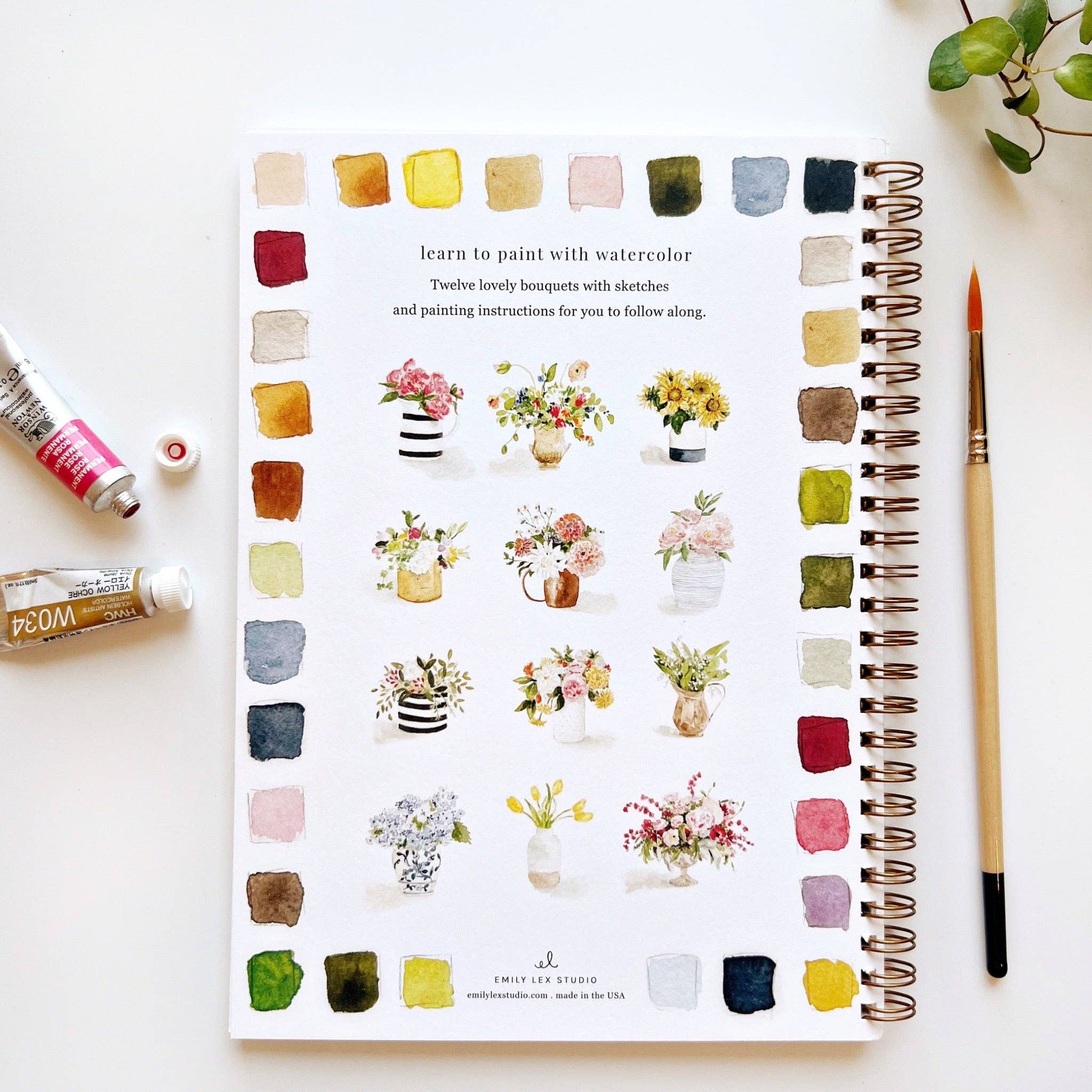 Cahier d'aquarelle | Bouquets