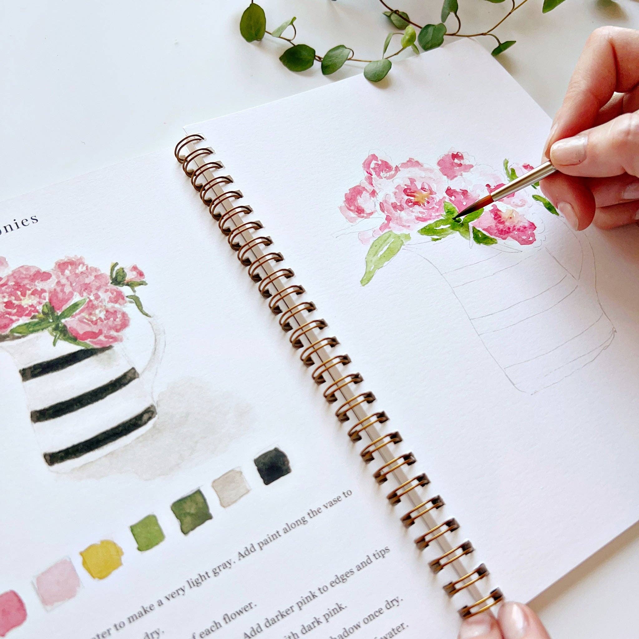 Cahier d'aquarelle | Bouquets