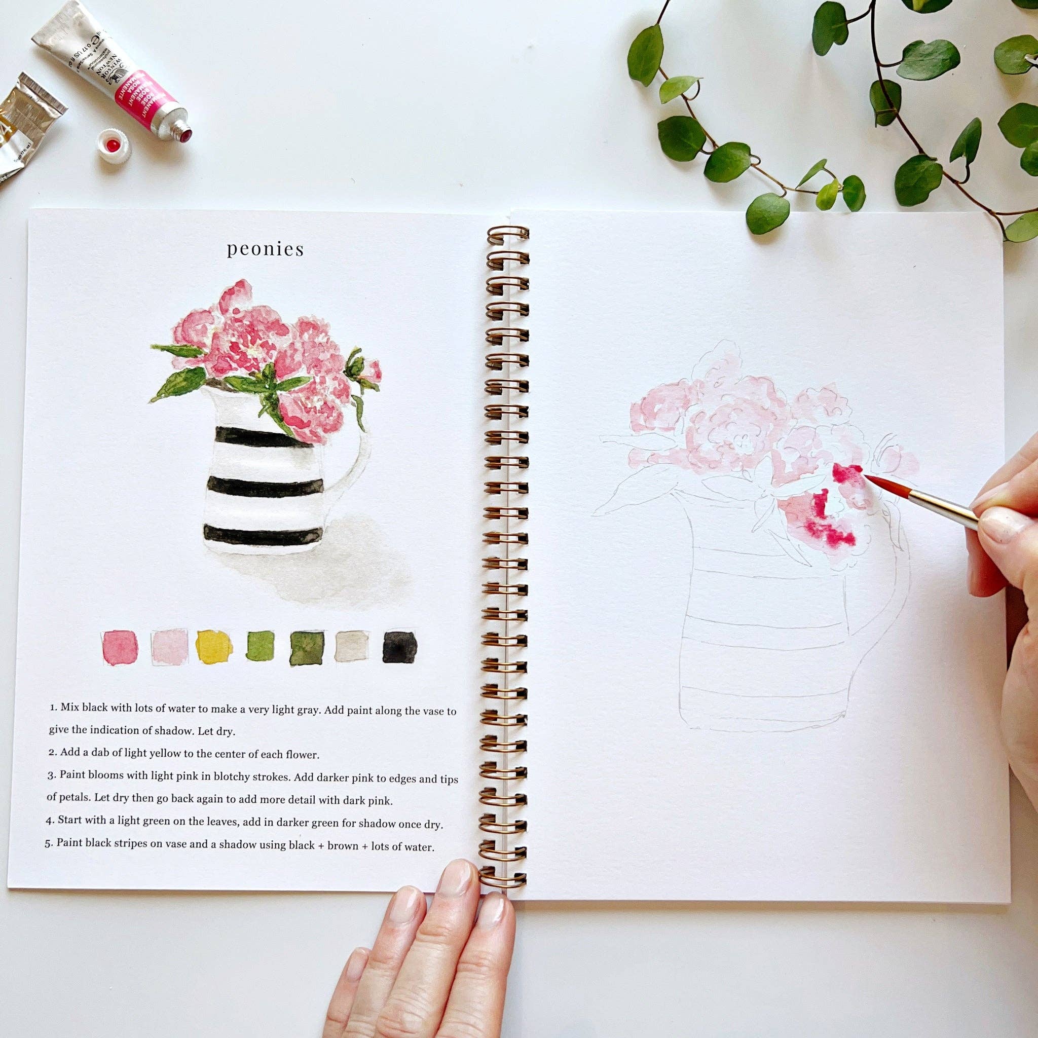 Cahier d'aquarelle | Bouquets