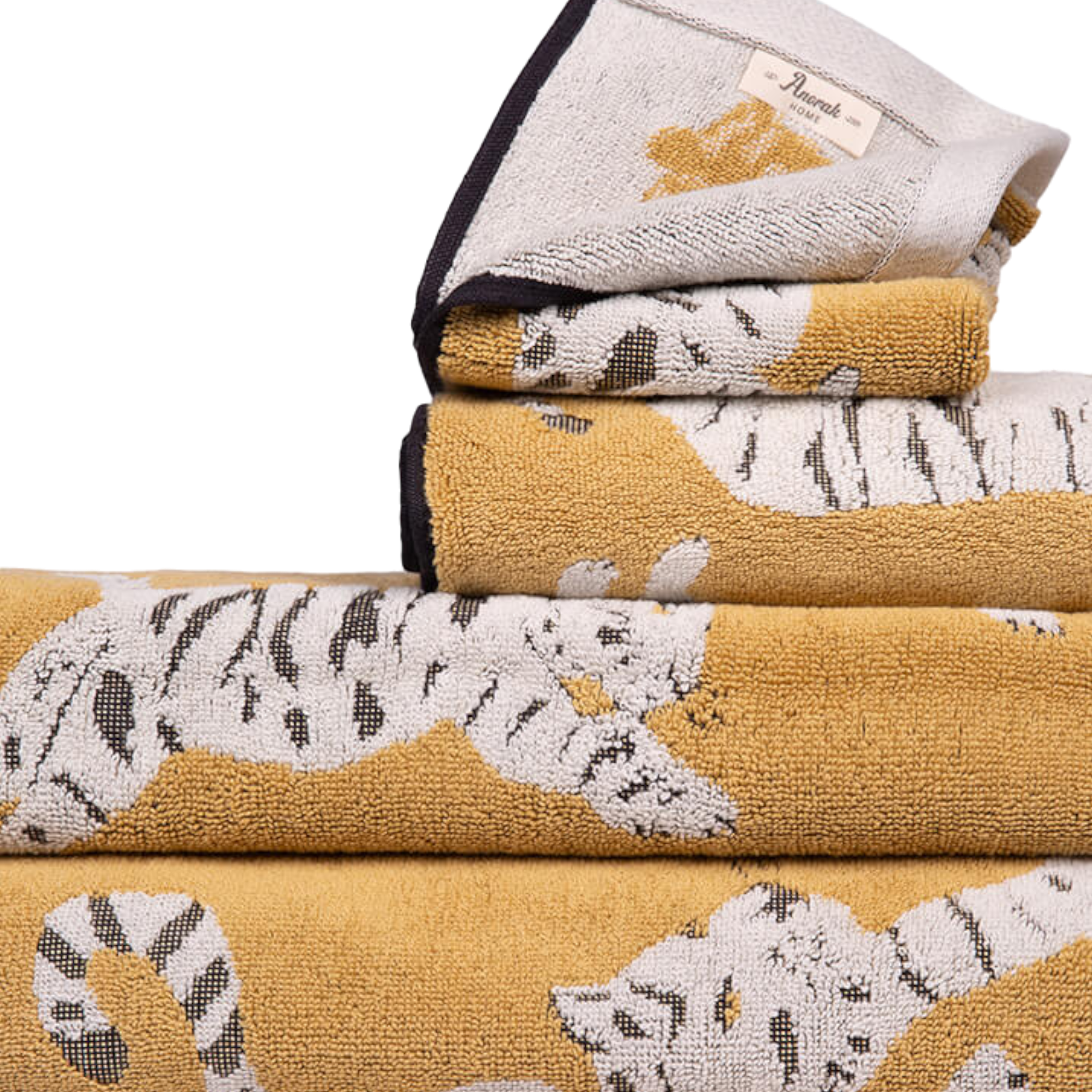 Serviette pour le visage en coton biologique | Tiger